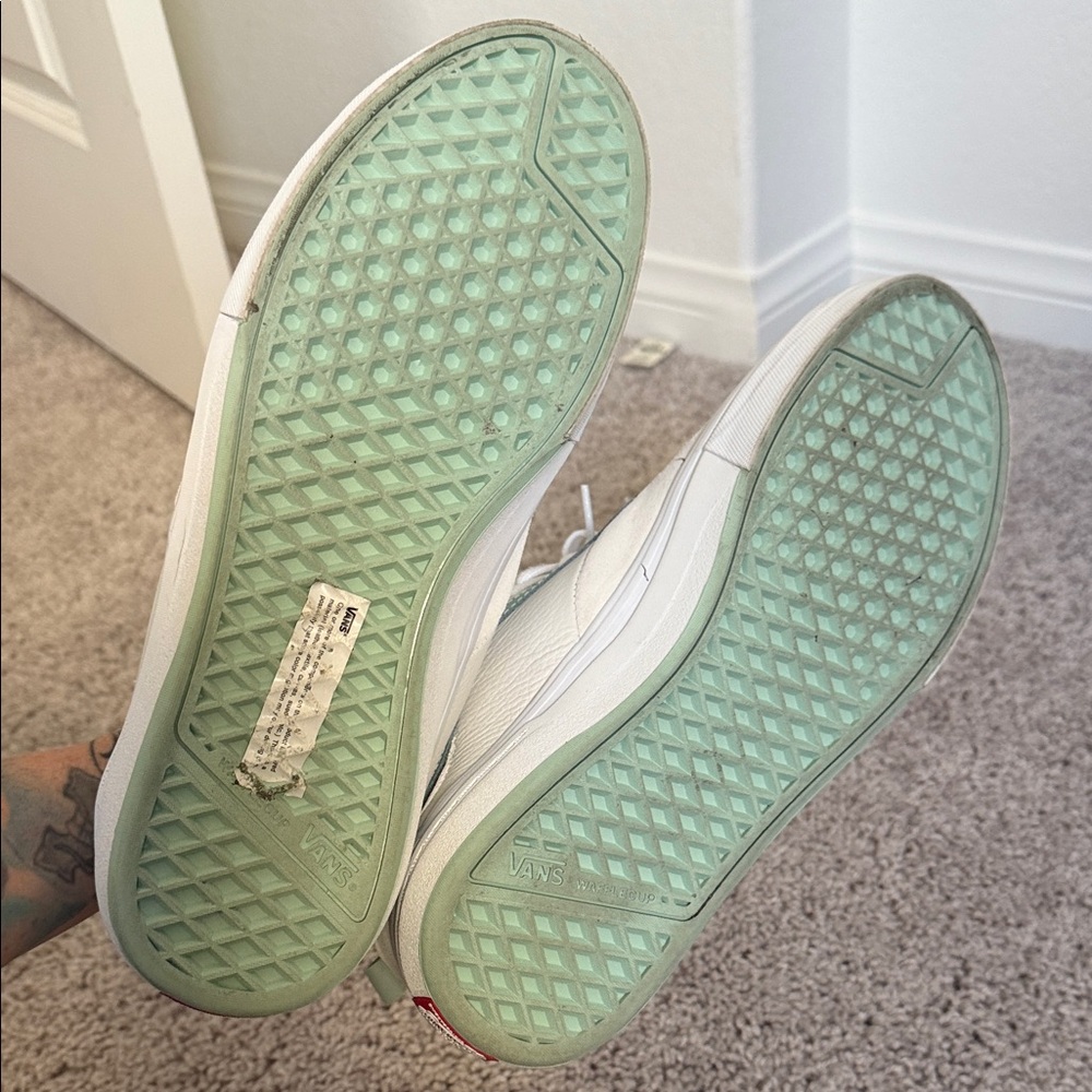Vans Mint and White Casual Sneakers - Picture 6 of 6